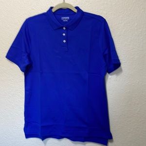Lands’ End Men’s Blue Polo Shirt. New In Package. Size M.